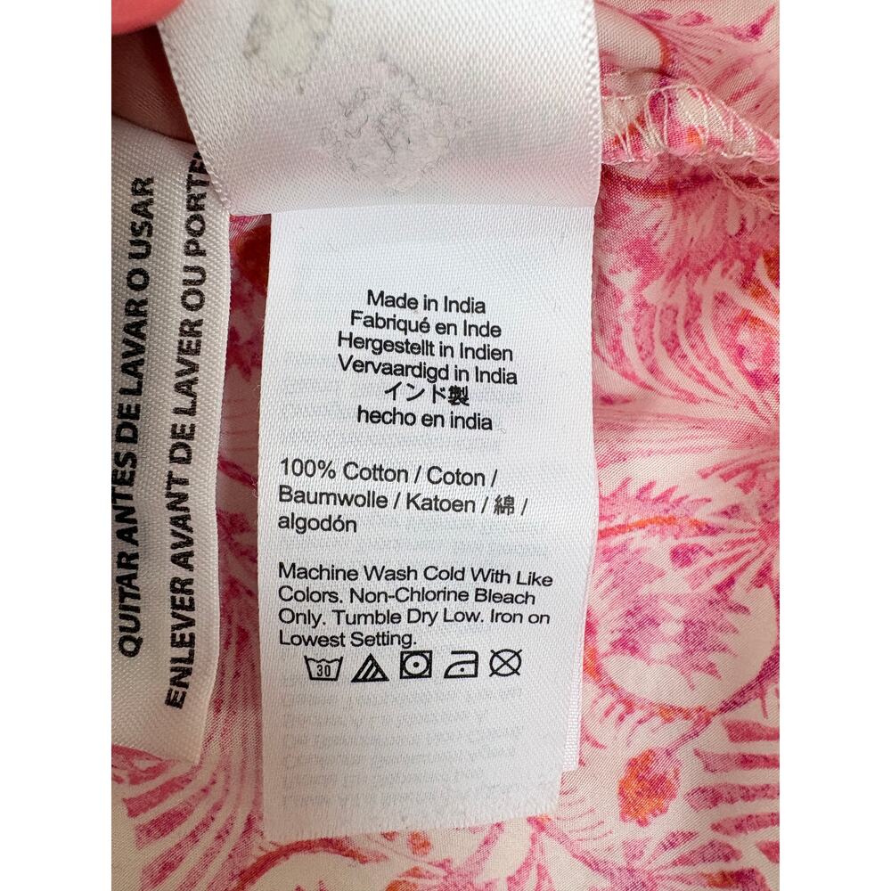 J.Crew New Pink Floral Smocked Mini Dress Puff Sleeve Cotton Coastal Romantic S - Picture 14 of 16